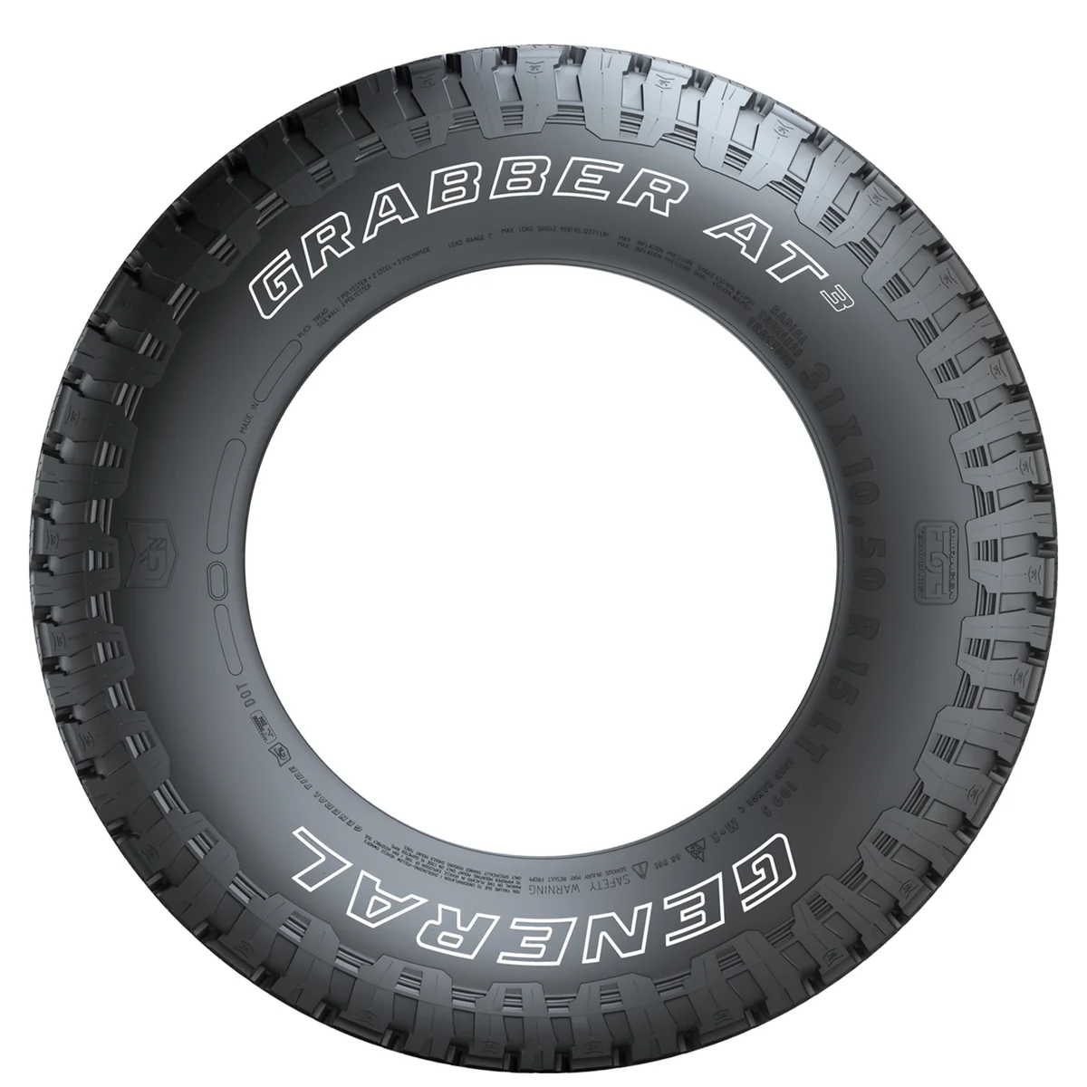 General 265/60R18 110H FR Grabber AT3 OWL EVc