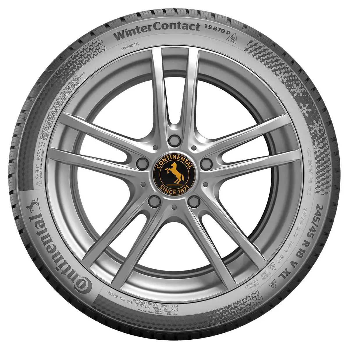 Continental 275/45R21 110V XL FR WinterContact TS 870 P MO1 EVc