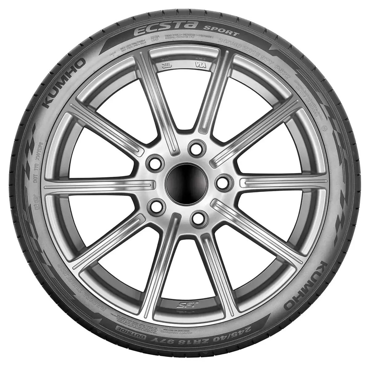 Kumho 225/45R18 91Y Ecsta PS72 Skoda Octavia